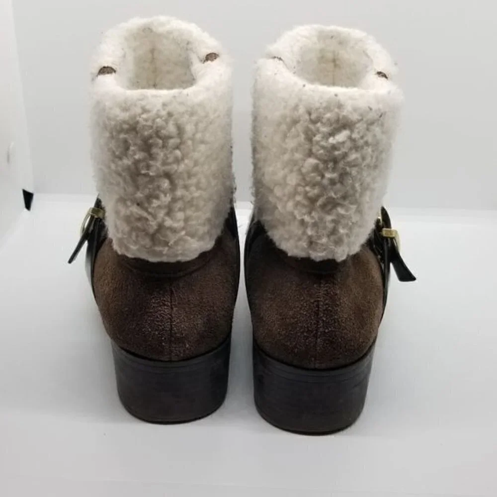 Charles by Charles David brown and cream Jen ankle boots US 9